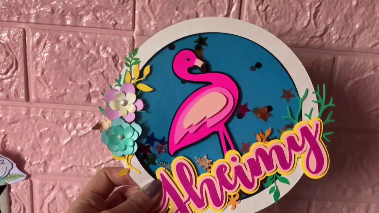 💕Cake Topper con la ScanNCut 💫🌈