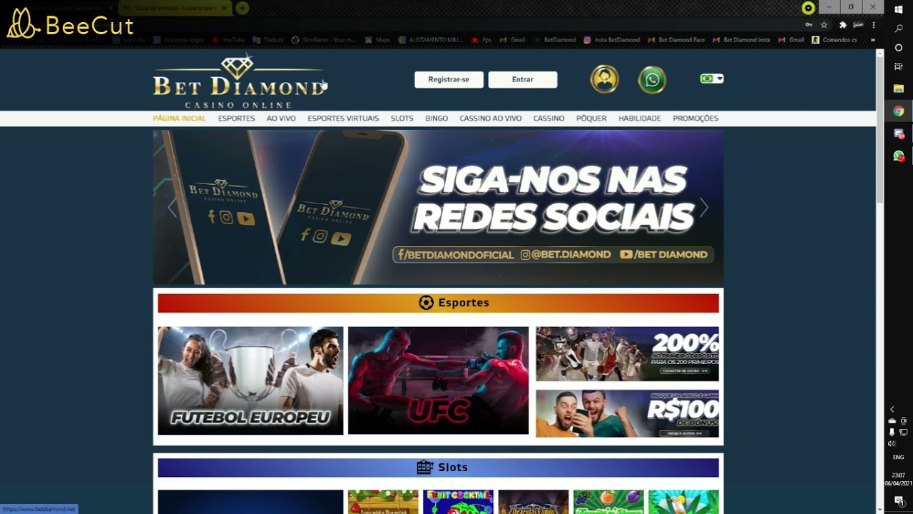 Como se cadastrar no www.betdiamond.net