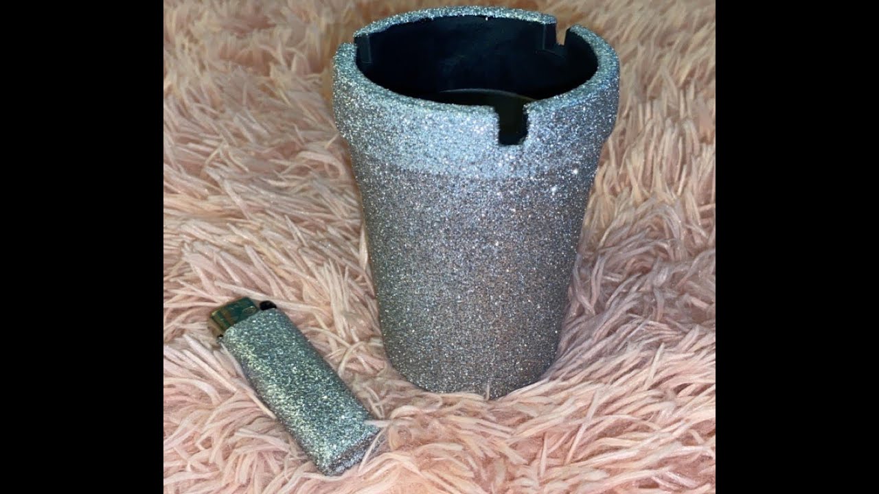 How To Add Glitter To Car Ashtray & Lighter.