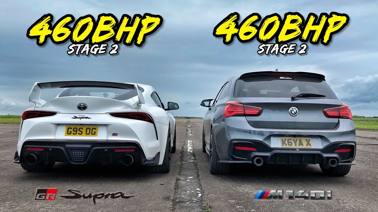 JAPANESE vs GERMAN.. 460HP TOYOTA GR SUPRA vs 460HP BMW M140I