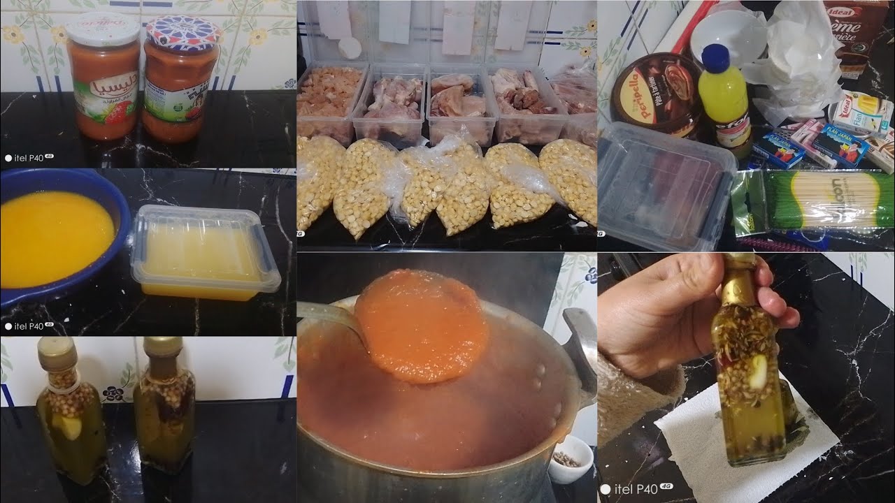 تحضيرات رمضان المبارك 💪 صلصة الطماطم😋مركز الليمون والبرتقال زيت الزيتون المنسمة و مشتريات