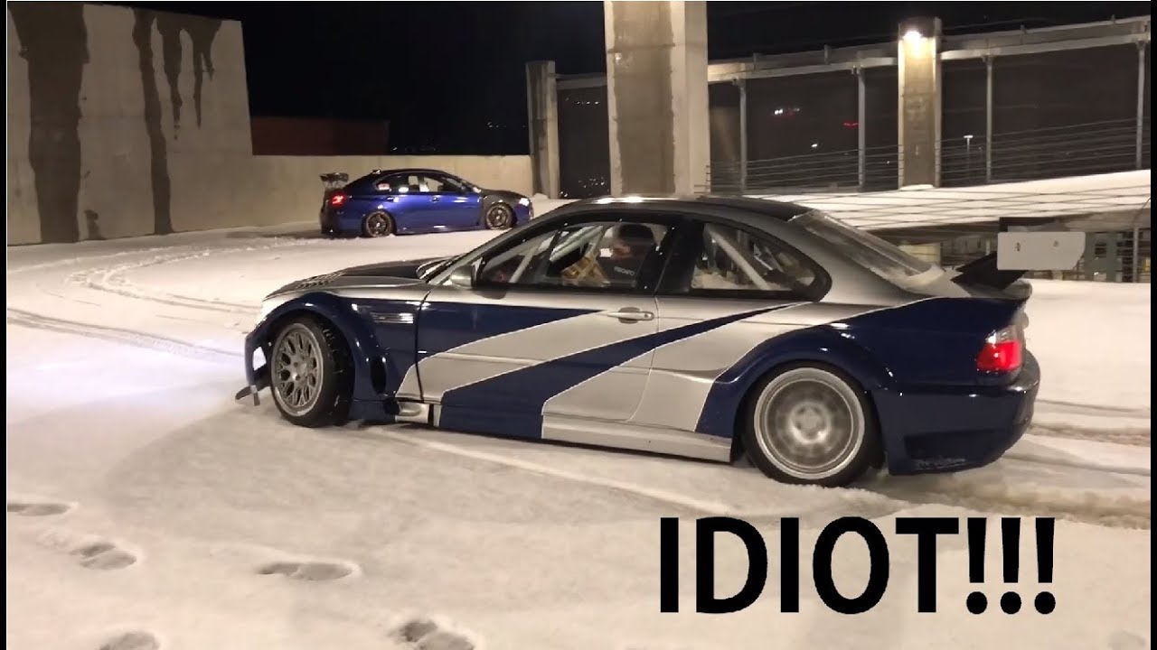NFS M3 GTR STUCK IN SNOW LOL