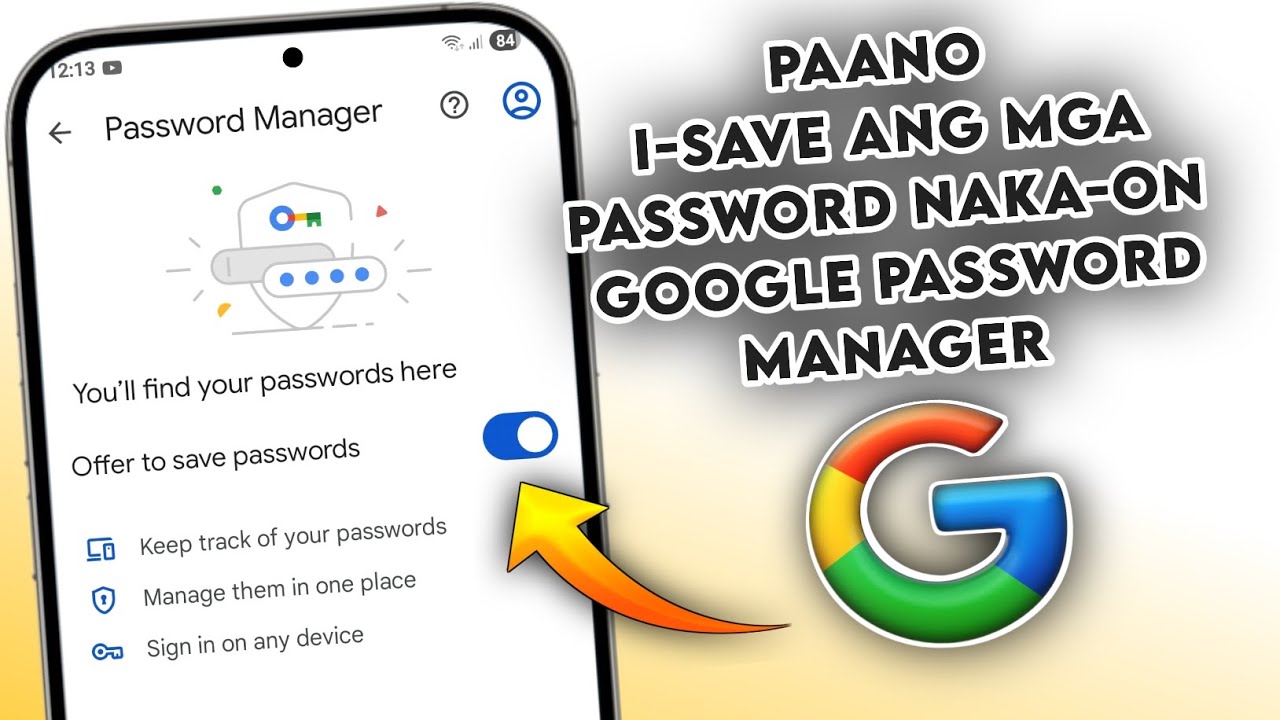 Paano Mag-save ng Mga Password Sa Google Password Manager | ON/OFF Save passwords option on google