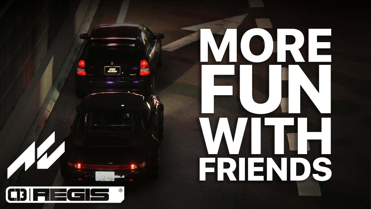 ONLINE TRAFFIC CRUISE on MODERN SRP in the RAIN │ASSETTO CORSA MAX GRAPHICS