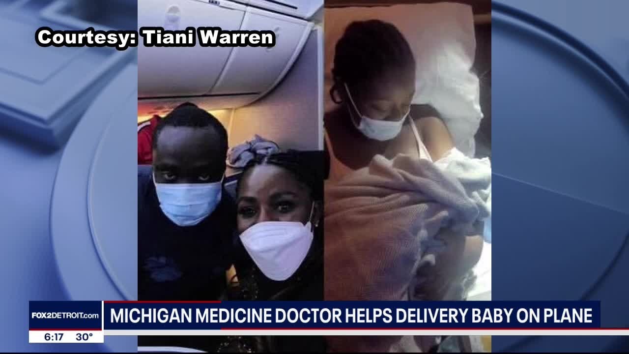 Michigan Medicine doctor helps deliver baby on plane