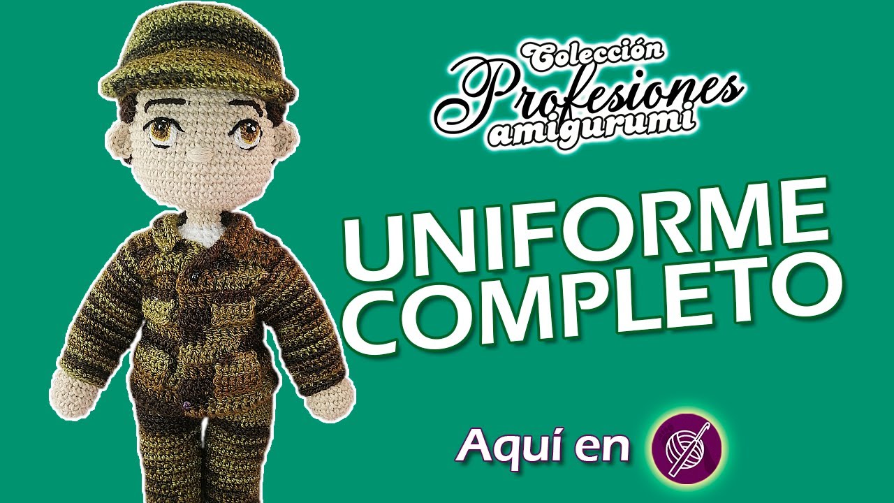 🛡Militar AMIGURUMI🧶a crochet PASO A PASO  | Colección PROFESIONES VARONES