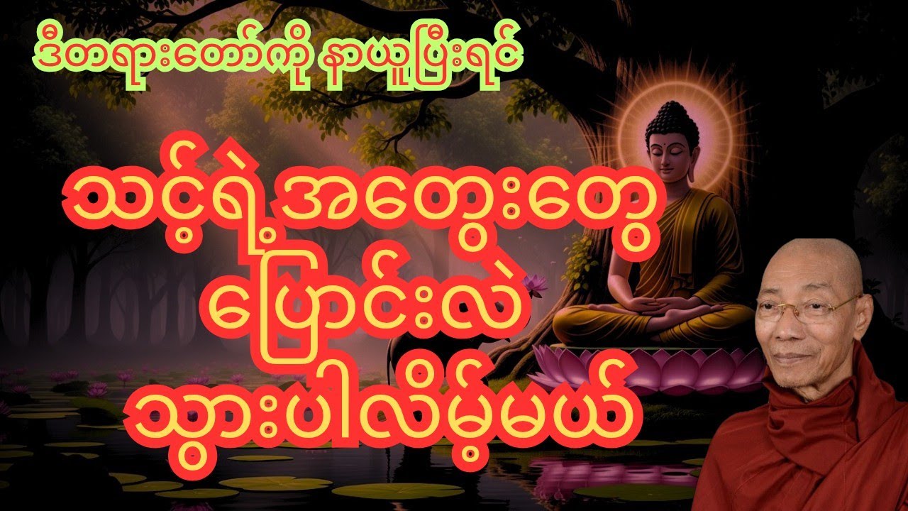 ဒီတရားတော်ကို နာယူပြီးရင် သင့်ရဲ့အတွေးတွေ ပြောင်းလဲသွားပါလိမ့်မယ်#buddha #dhamma 