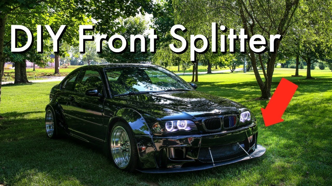 Widebody M3 Gets a DIY Splitter!