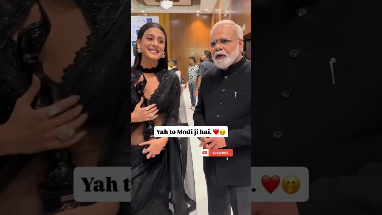 Isha Malviya with Modi | isha malviya new funny video | isha malviya new award video