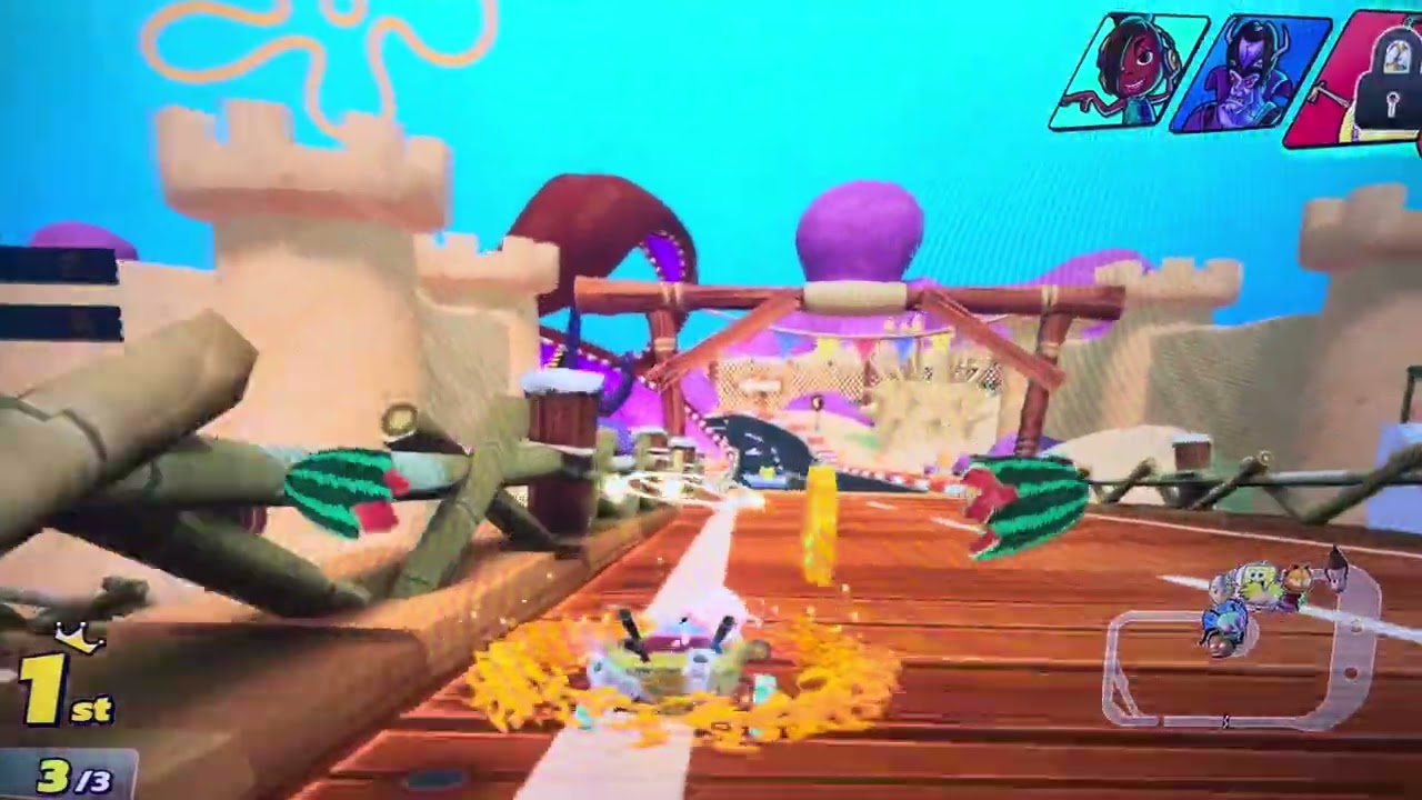 Nickelodeon kart racers 3 slime Speedway part 4 lunch rush cup 