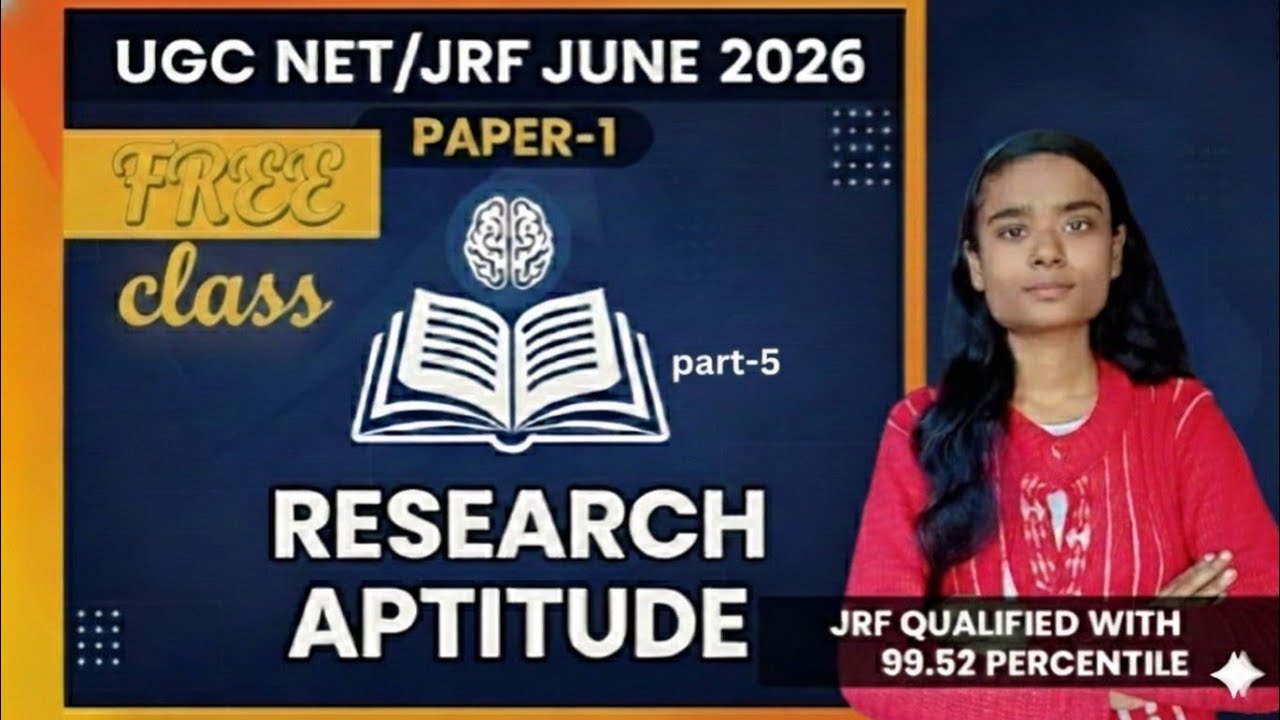 Research Aptitude Part-5। UGC NET June 2026। by anjali