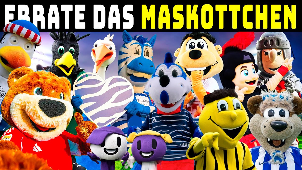 Kannst du alle Maskottchen der Bundesliga, 2. Bundesliga und 3. Liga erraten? | Fußball-Quiz