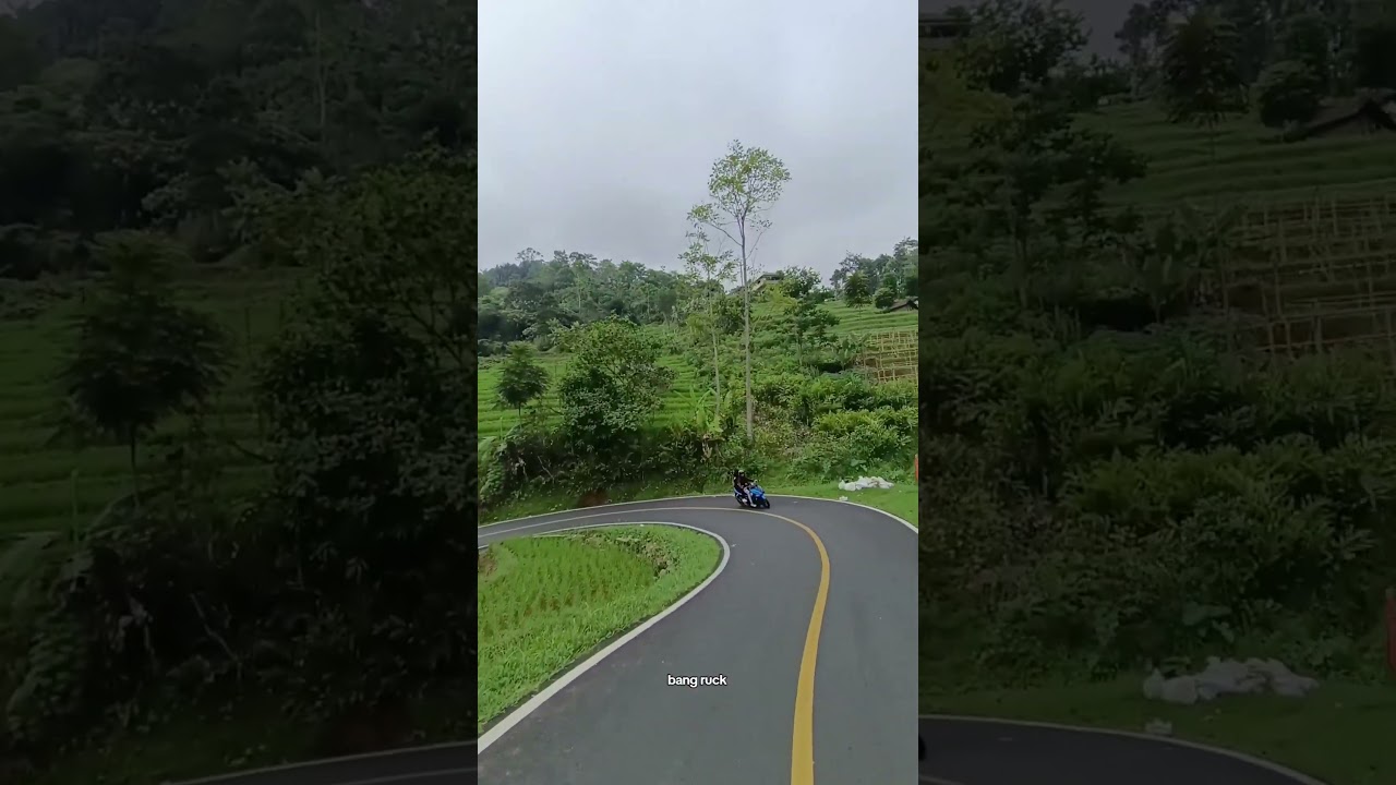 Jalan berkelok Naringgul cianjur selatan #pedesaancianjur #kampungcianjur