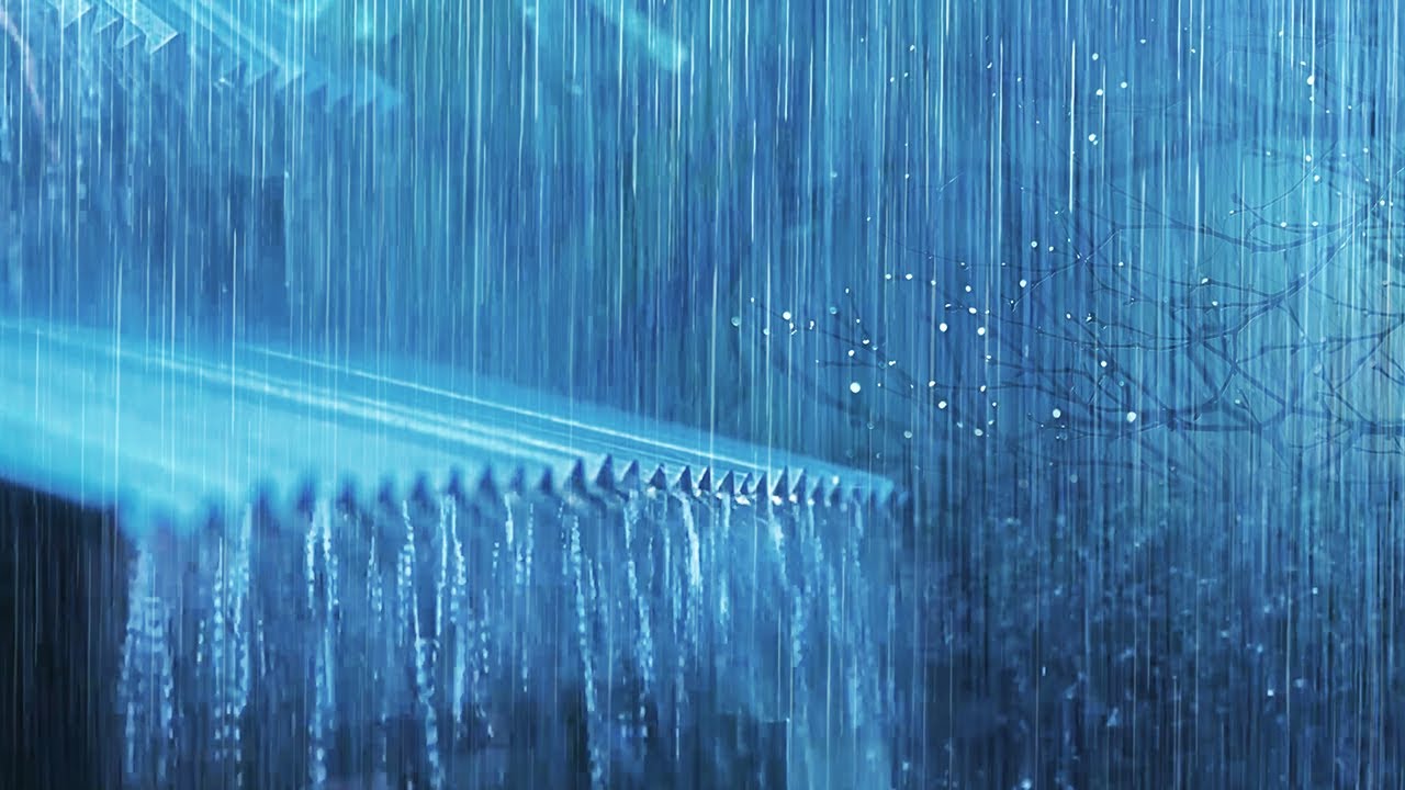 Overcome Insomnia to Sleep Immediately with Pouring Rain & Thunder Sounds on Tin Roof in Rainforest