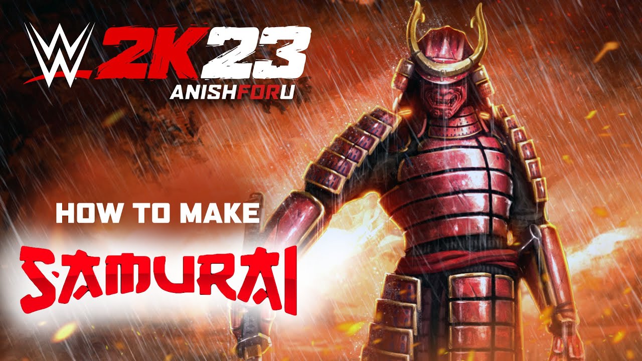 WWE 2K23 How to make Samurai (without Custom Image or Mod)