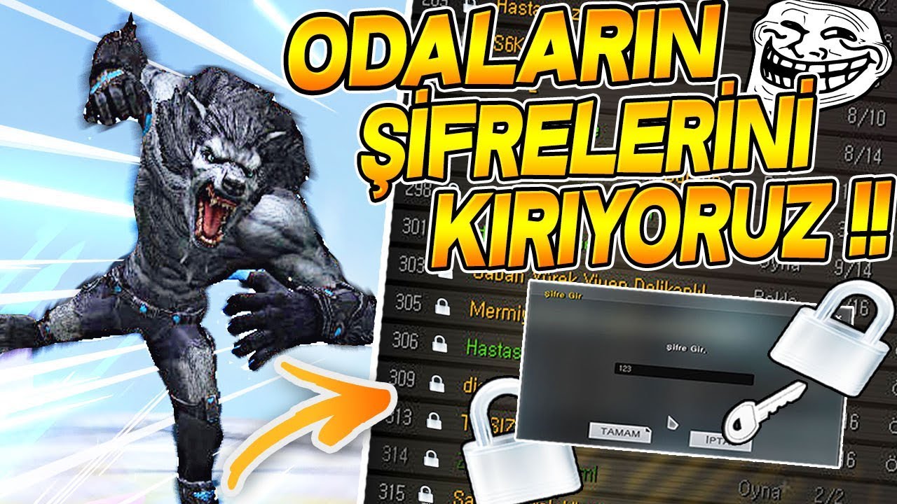 ODALARIN ŞİFRELERİNİ KIRIP BOKSÖR KURTLA TROLLEYEMEMEK !! ŞİFRE KIRMA WOLFTEAM