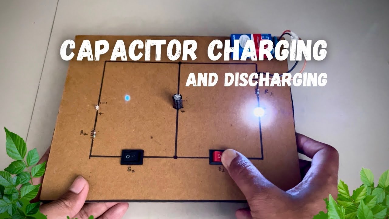 capacitor charging and discharging class 12 physics project #science NakulSahuArt