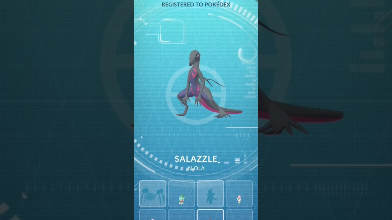Female Salandit Evolution          #pokemonyt#pokemongo#english#khowalking