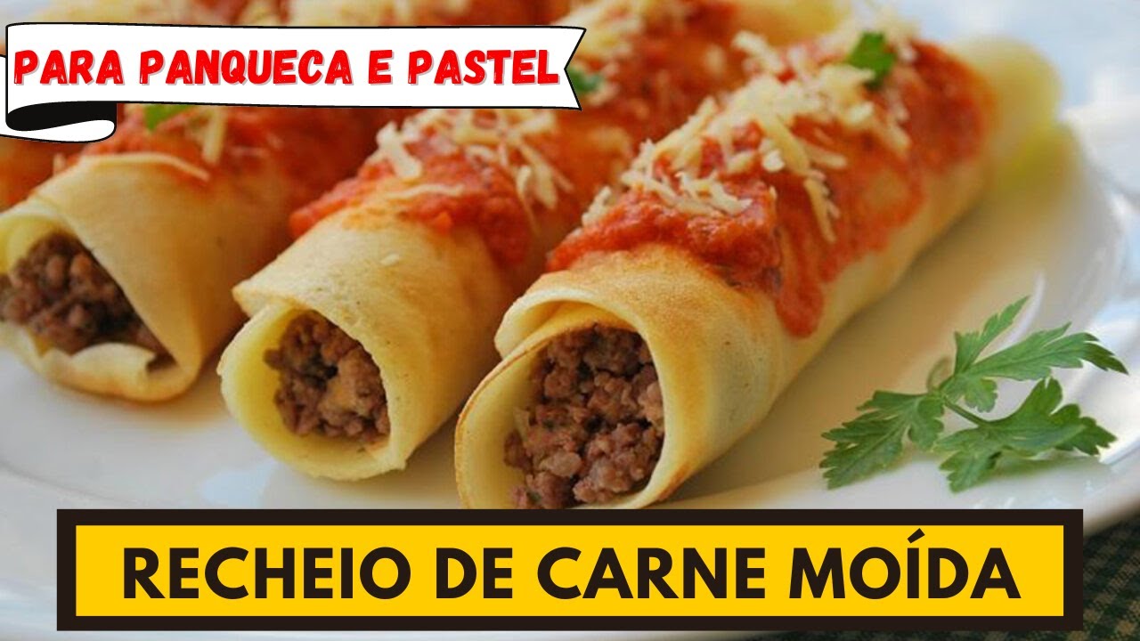 RECHEIO DE CARNE MOÍDA para panqueca, pastel ou risoles!