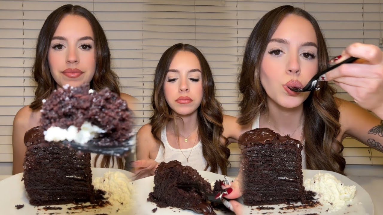 This Chocolate Cake is CRAZY Good!! 🤯🍫 Dessert Mukbang Feast!
