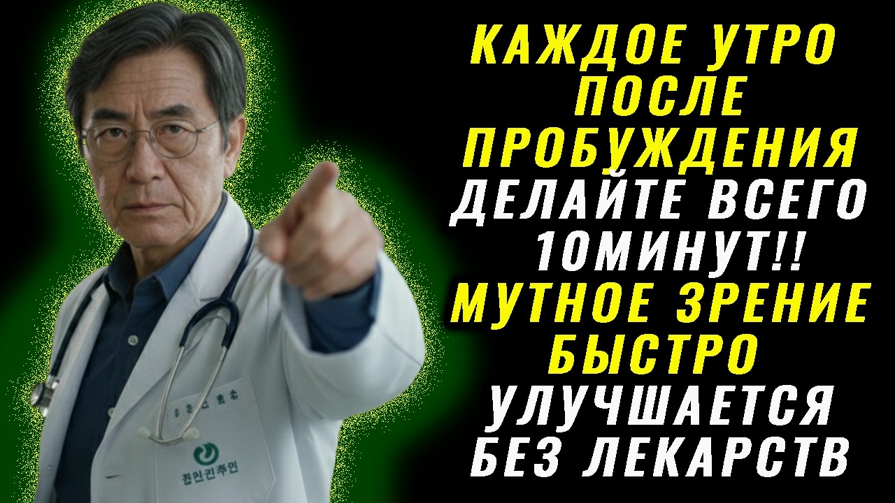 Делайте это утром 10 минут: мутное зрение может улучшиться без лекарств и быстрее!