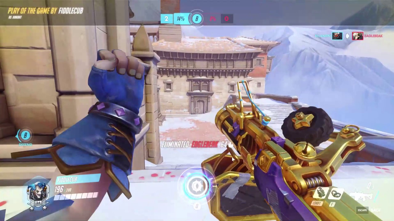 Overwatch Play of the Game: Junkrat - 7/21/2017