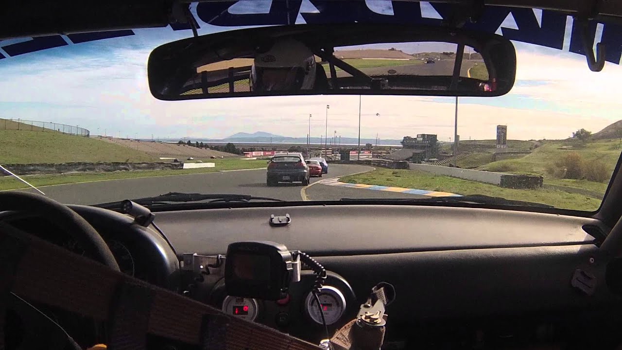 Spec Miata T-bone Crash at Sonoma Raceway Greg Hubbard