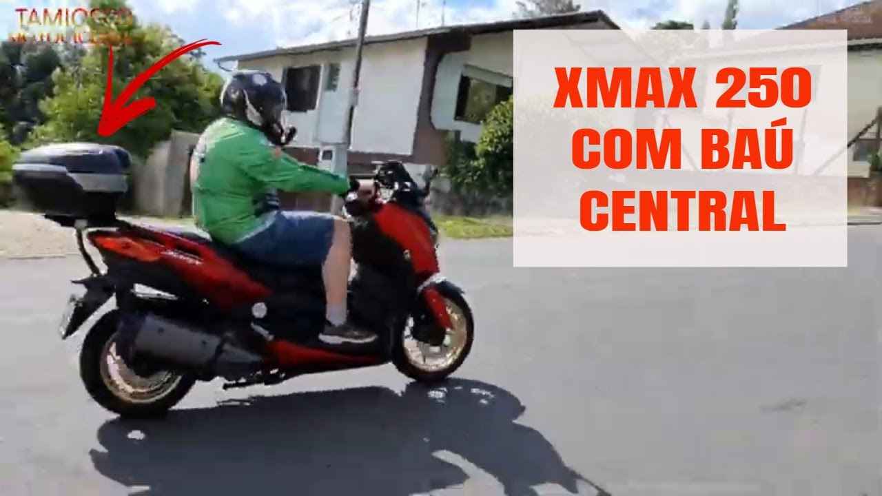 Scooter XMax 250 com baú grande fica legal? | todos detalhes #xmax250 #acessorios