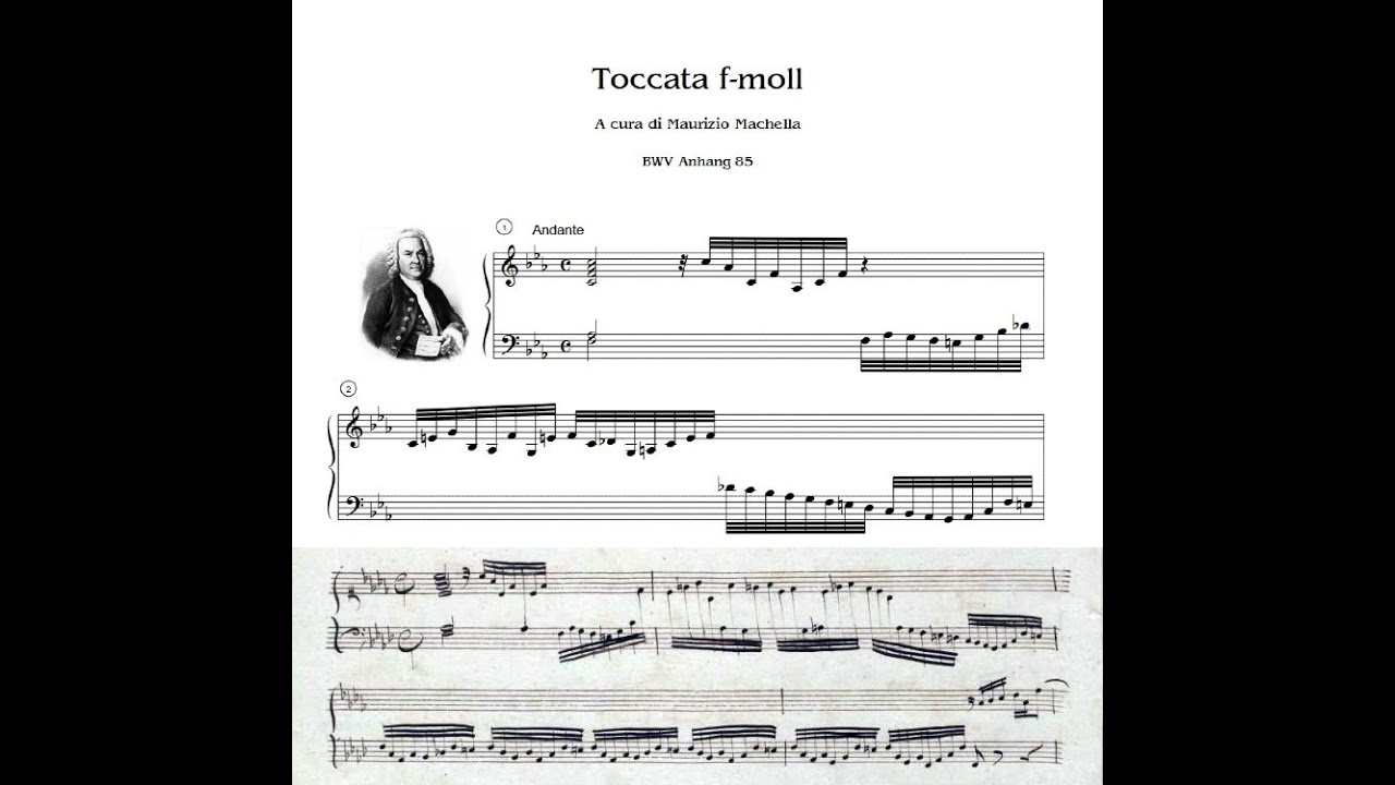 Bach J.S. (Incerta): Toccata in F moll BWV Anh. 85