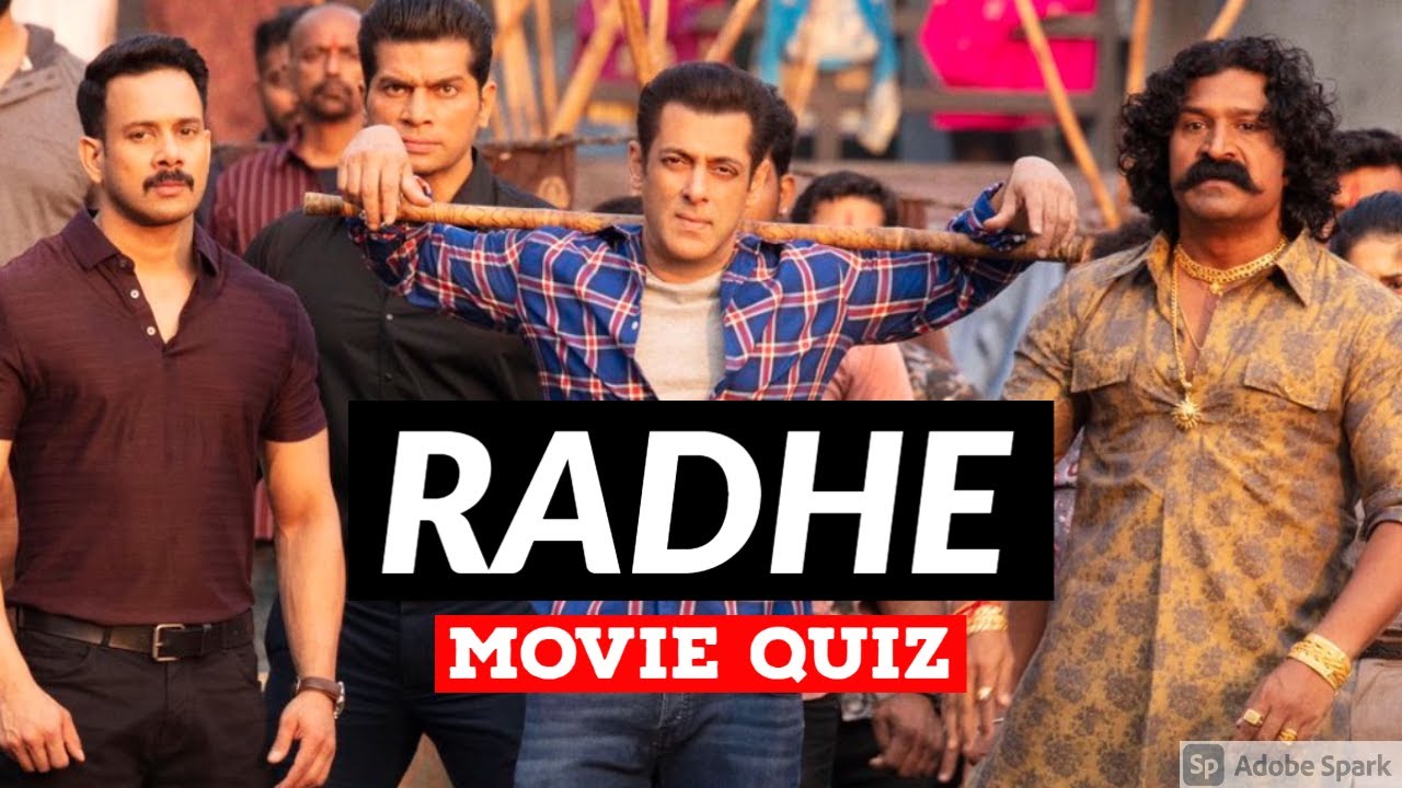 RADHE MOVIE QUIZ | Salman Khan | Randeep Hooda | Disha | Jackie | Bollywood Quiz Video 2021