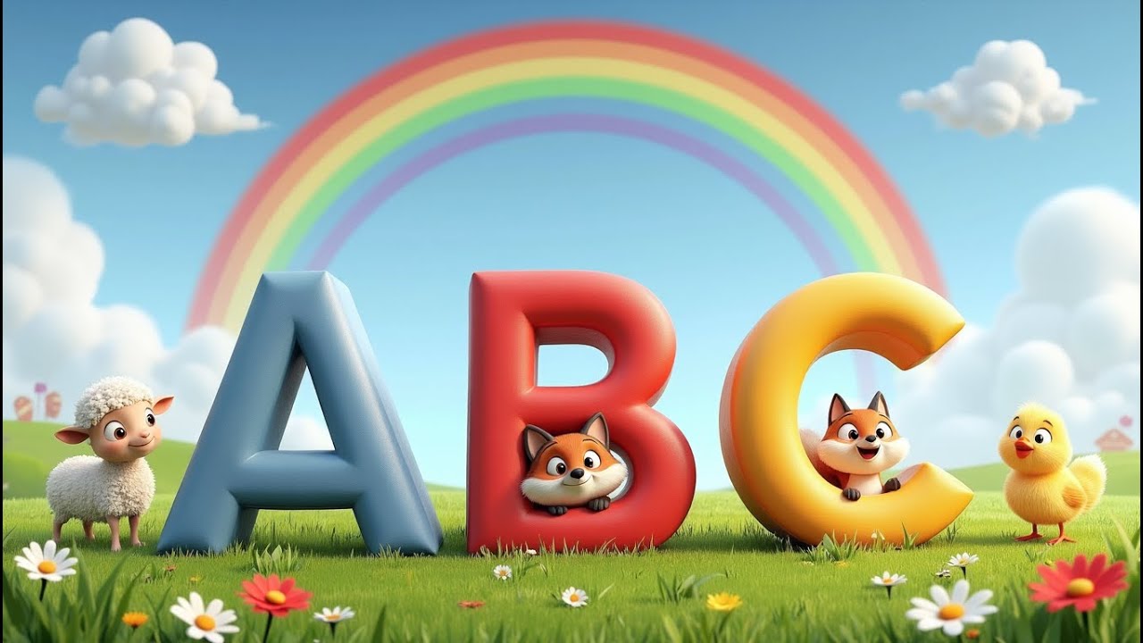 ABC Song with Animals 🐶 | ABCD Alphabet Song for Kids | Learn ABC with Animal Names
