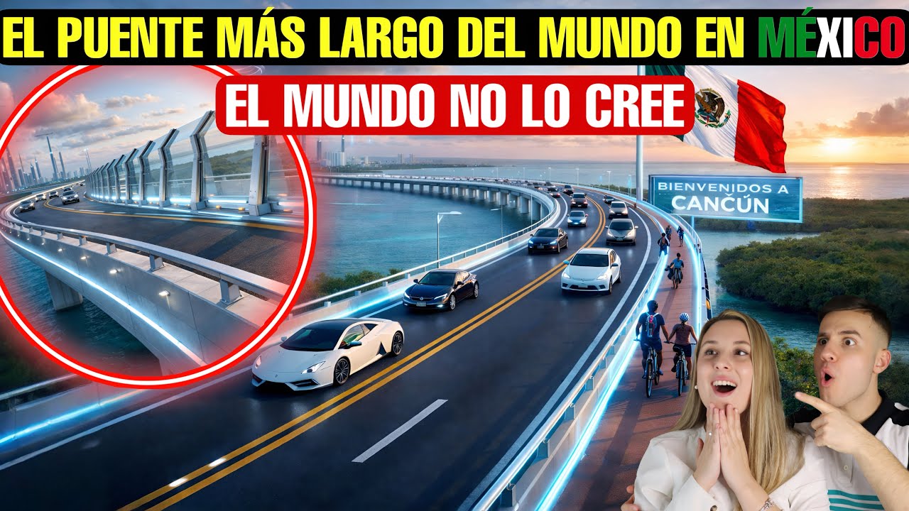 MÉXICO LO HIZO! Inaugurarán el Puente Nichupté MÁS LARGO y el mundo no lo cree 🌉🇲🇽