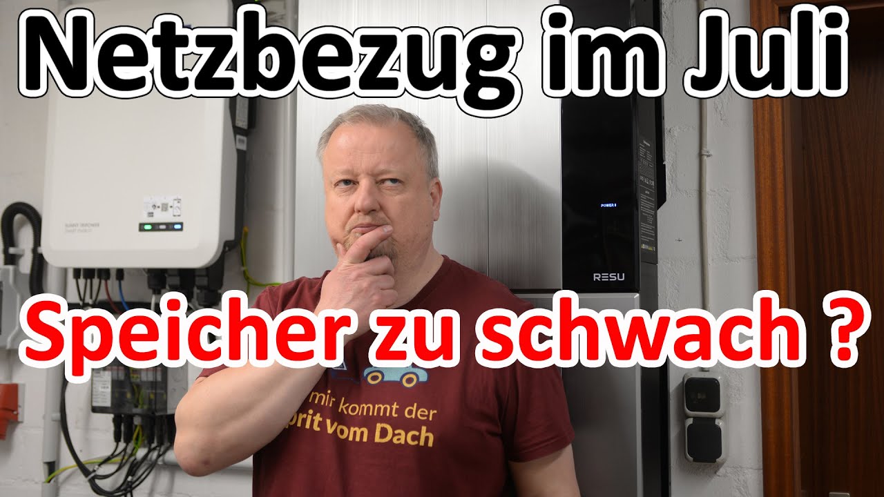 16 kWh Speicher und trotzdem nicht autark im Juli - das ist das Problem!
