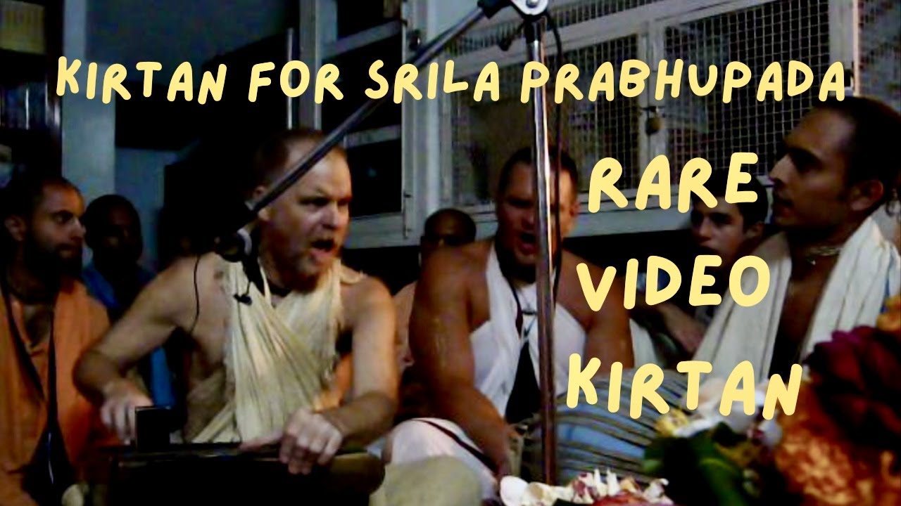Aindra Prabhu - Ecstatic Kirtan in Srila Prabhupad's House - Rare Video