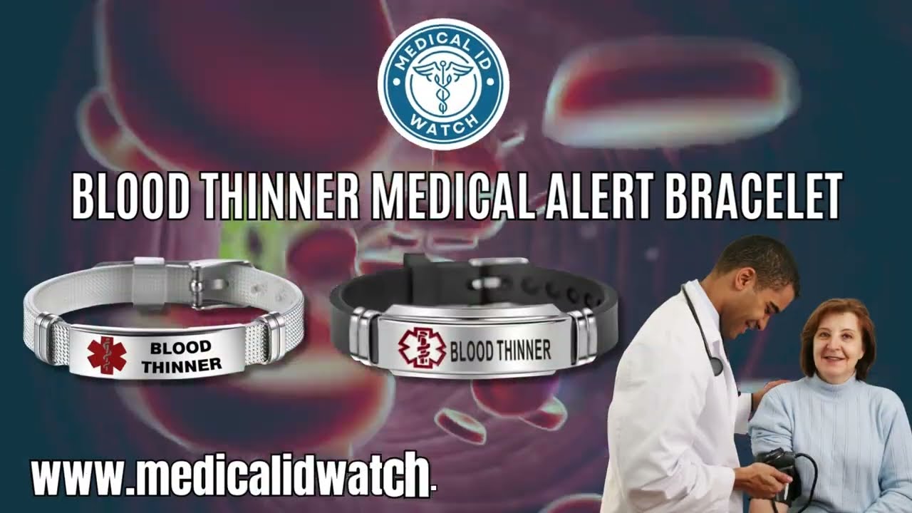 Blood Thinner Medical Alert Bracelet | Essential Safety for Emergency Care | Medical ID Bracelet