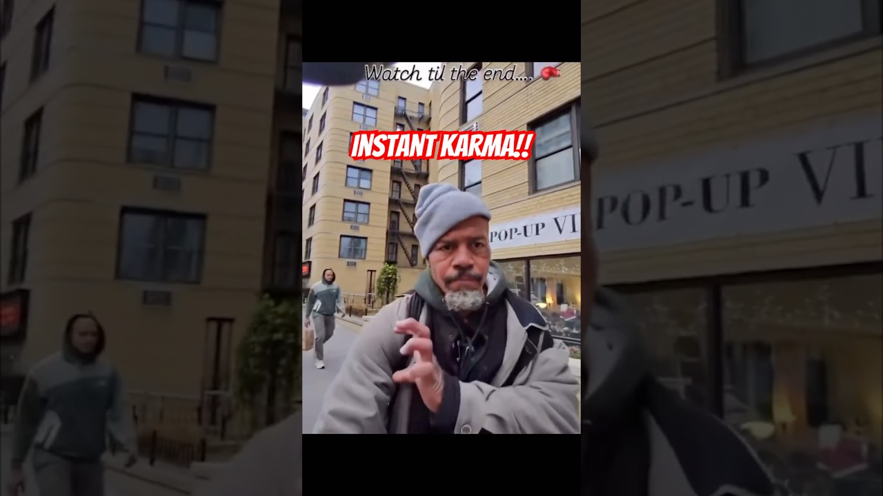 Уличное правосудие: мужчина, пристававший к женщине, получил нокаут! #короткоевидео #шорты