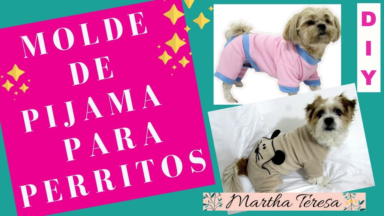 COMO HACER UN MOLDE O PATRÓN PARA PIJAMA DE PERRITOS.