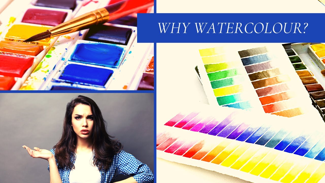 Why do most beginners use watercolour for their painting lessons? Reasons we choose watercolour.