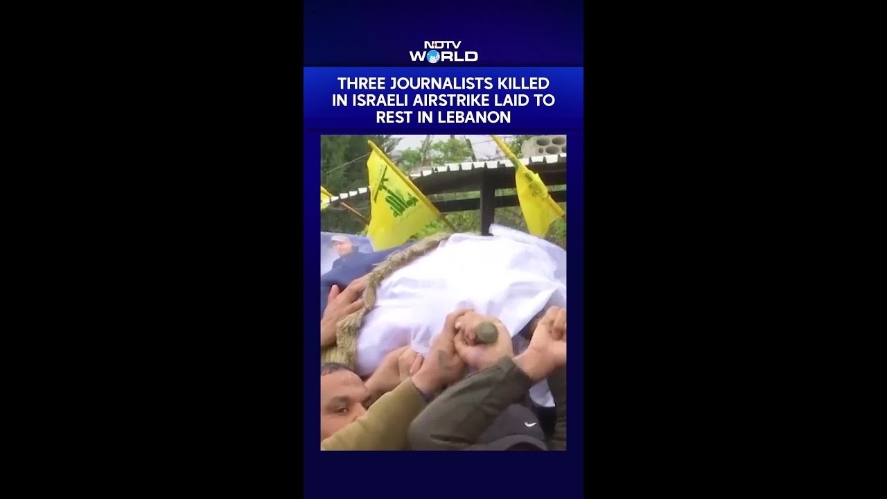 Three Journalists Killed In Israeli Airstrike Laid to Rest In Lebanon