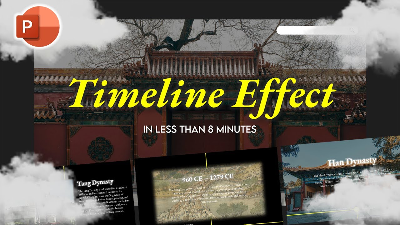 Historical TIMELINE SLIDE Animation in PowerPoint - China's Imperial Timeline