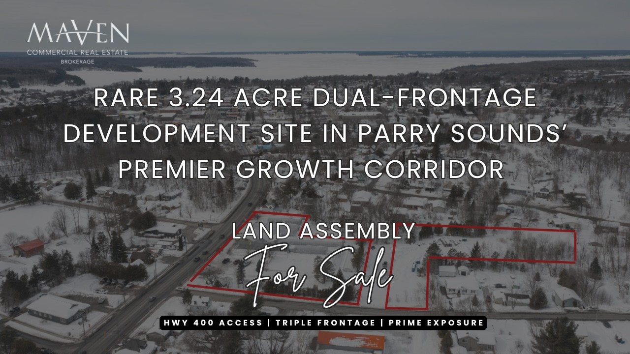 Rare 3.24 Acre Dual-Frontage Site | 36 Bowes, 8 Queen, 0 Tate/Pine St, Parry Sound ON