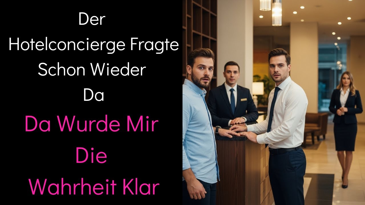 Der Hotelconcierge fragte: „Schon wieder da?“ – Da wurde mir die Wahrheit klar