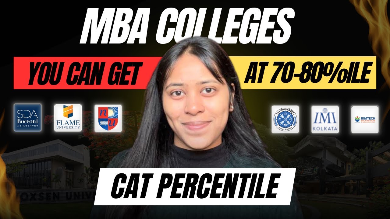 Colleges You Can Target at 70-80%ile in CAT 2025 | MBA Admissions Guide