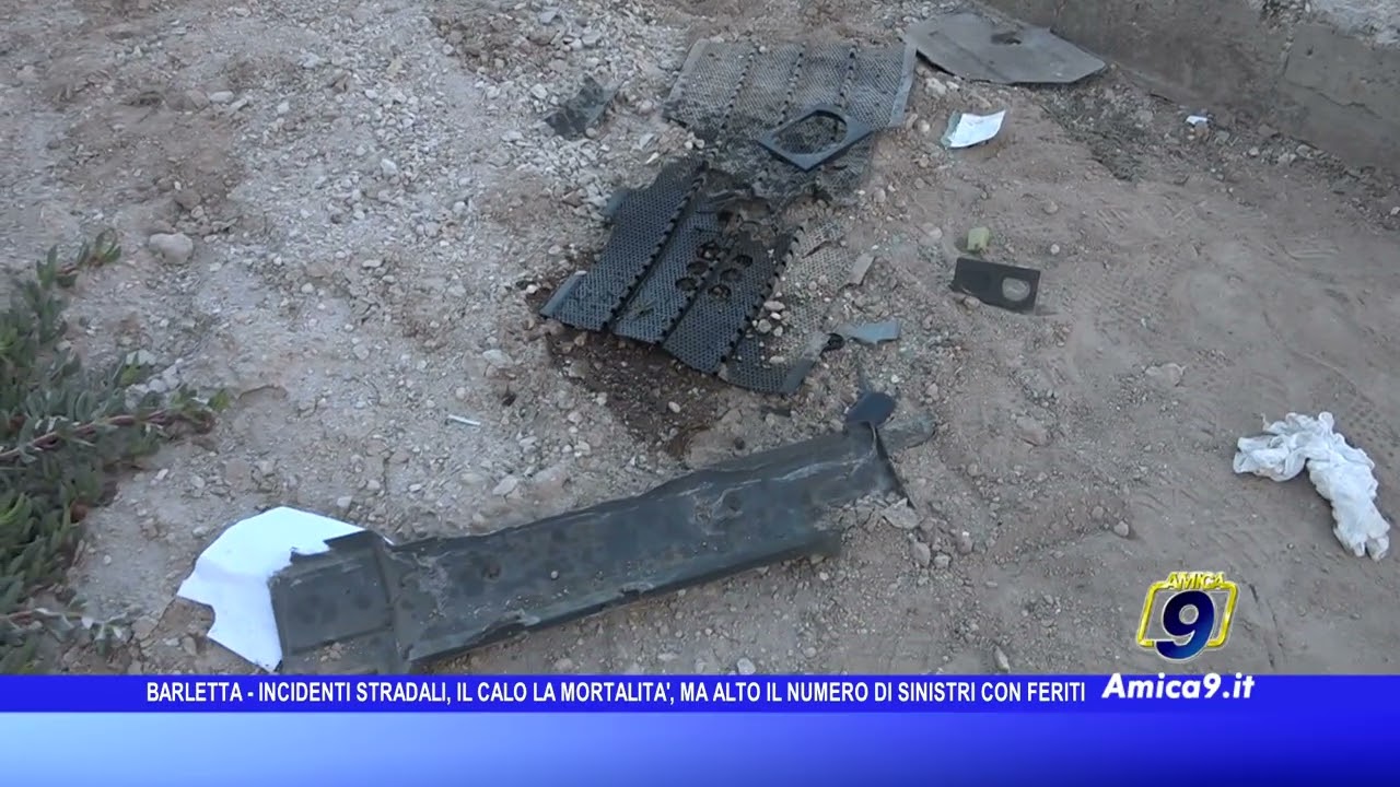 Barletta - Incidenti stradali, in calo la mortalità ma alto il numero di sinistri con feriti