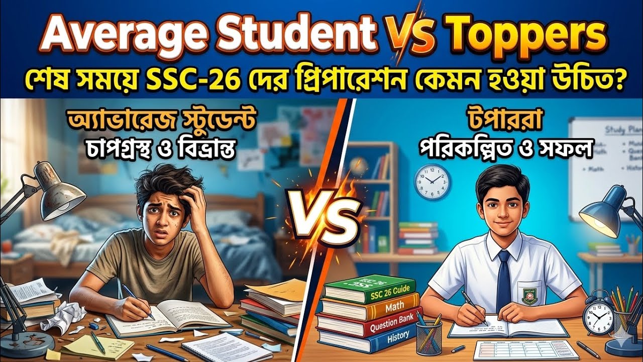 শেষ সময়ে SSC-26 দের প্রিপারেশন কেমন হওয়া উচিত? #ssc #ssc2026 #lastpreparation #sscexam #suggestion