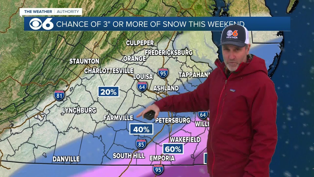 First look at potential snow over the weekend in Virginia (Wednesday p.m. Update)