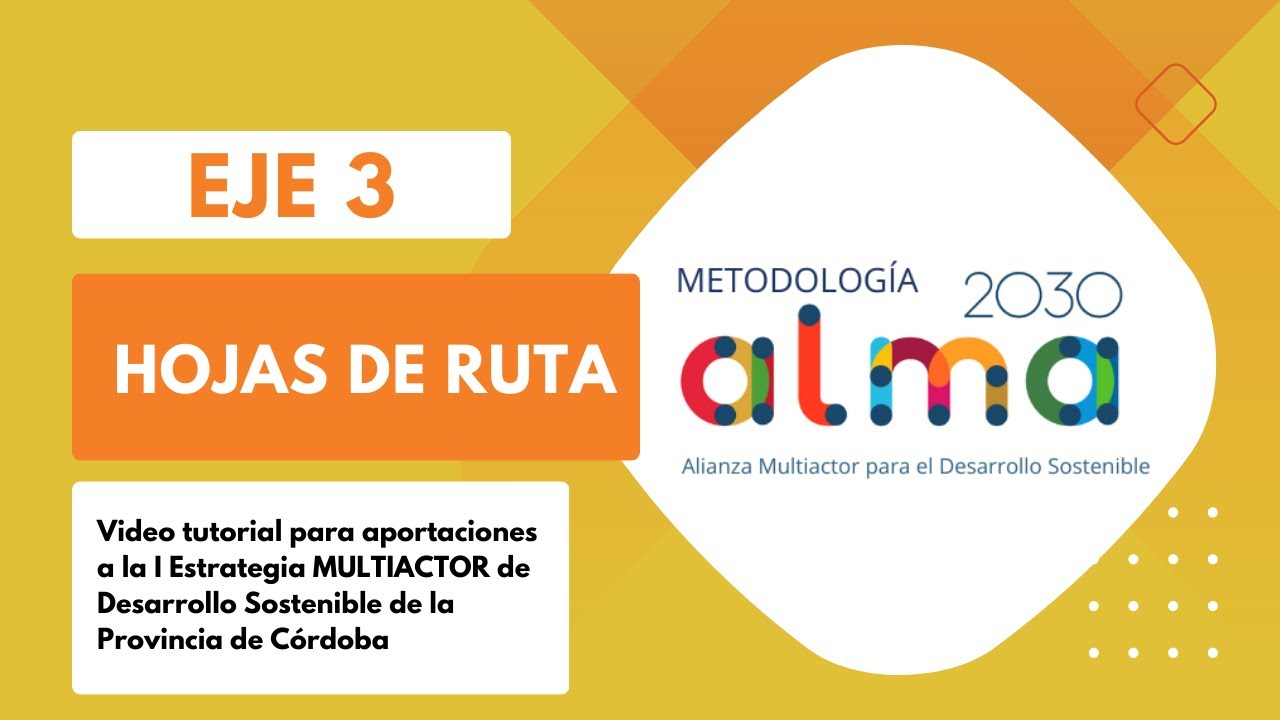 Eje 3 Co-creación de Hojas de Ruta  - Metodología Alianza Multiactor 2030