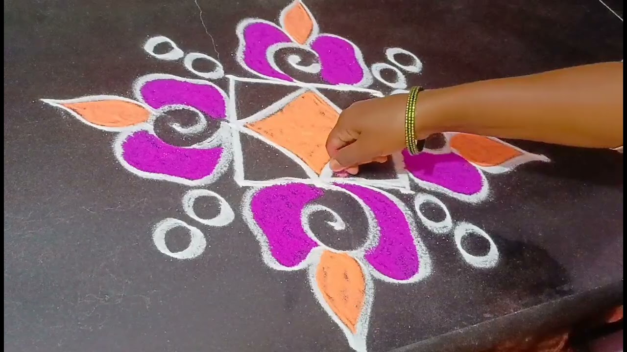 3 Dot's myggu###easy muggu###desine ###rangoli###