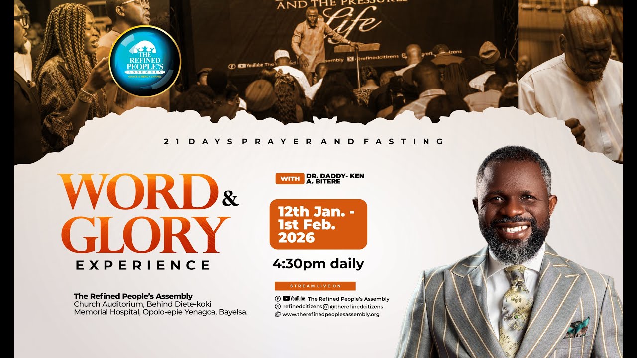 WORD AND GLORY EXPERIENCE  2026 (TUES. 20TH JAN, 2026) DAY 9