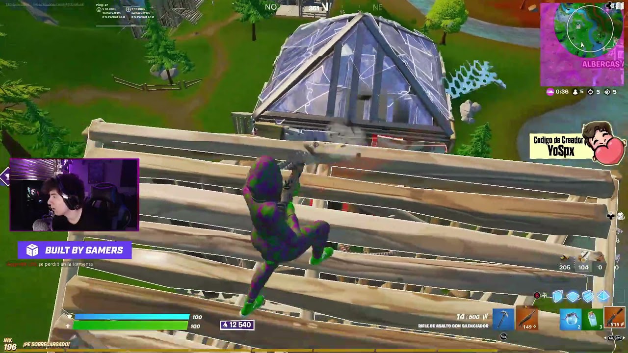 Pgod vs Spxtacular 😱😈 ambas perspectivas en solo arena Fortnite